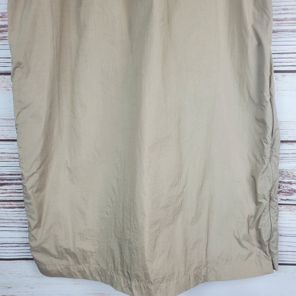 Nike Womens Large Tech Hypermesh Khaki Tan/Black Midi Softshell Skirt 833468 - Picture 9 of 12